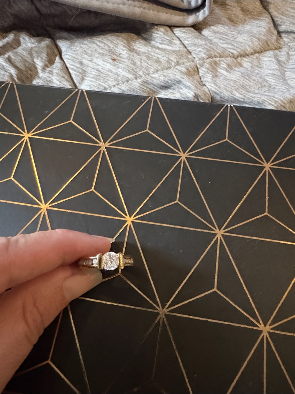 Gold and Silver Tone Engagement Ring Display Accessory - Home Accents